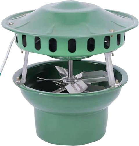 FKINGLRK Chimney Smoke Evacuator, Chimney Fan, 8 Blades Induced Draft Fan, Quiet Operation, Rapid Smoke Evacuation