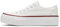 Ladies Fashion Platform Trainers Women’s Platform Low Top Lace Up Canvas Shoes Pumps Plimsolls Outdoor Tennis Walking Shoes White
