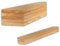 ABAZO Bauplatten, DIY-Holz, Lärchenbrett, Kiefernbrett, getrocknetes Holz, glatt gehobeltes Holz, Terrassendiele, verschiedene Längen zur Auswahl, 5 Stück (Kiefer gefase, 50cm (5 Stück))