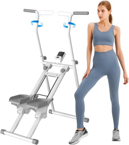 Stair Master Stepper d'escalier pliable pour entraînement complet du corps avec capacité de charge de 136 kg