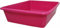 CVDIRECT Cat Litter Tray – Sturdy, Deep & Easy to Clean – Stackable & Odour-free Litter Tray– 11L Large Open-Top Design for Cat Homes – (Pack of 1) (Hot Pink, L)