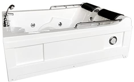 Lulu – Baignoire Balnèo Blanc 175 X 132 cm Chromothérapie