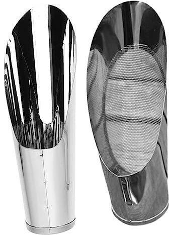FONDOTIN 2pièces Pelle De Jardin Acier Outils pour Creuser Et Sifter Scoop Cylindrique pour Plantes Et