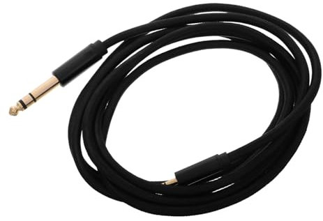 BRIGHTFUFU 2m Stereo Audio Cable to Male Connector for Guitar Amplifier Headphone Amplifier and Electronic Instruments for Live Performances and Studio Setups