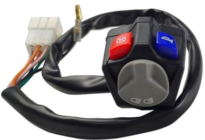 Lawnoval Scheinwerferschalter Kill Switch Taste für KTM EXC/ECXF 150/250/300 TPI Motorräder 2018-2023