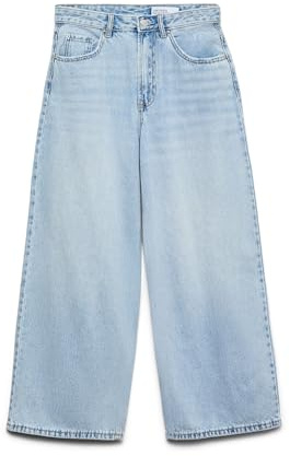 VERO MODA Female Weit geschnitten AWSIENNA Hohe Taille Verkürzt Jeans
