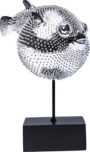 Kare Design figura decorativa Blowfish, argento, 28cm, decorazione casa al mare, animali marittimi, idea regalo