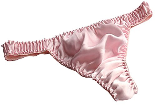 Lsharon Sexy Dessous, Damenunterwäsche, Slip, Stringtanga, aus 100 % Maulbeerseide
