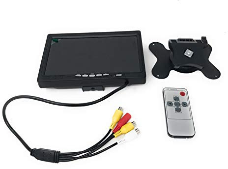 TEMPO DI SALDI Monitor LCD 7.0 Pollici, HDMI, 1024x600, con Telecomando, per Auto Videosorveglianza