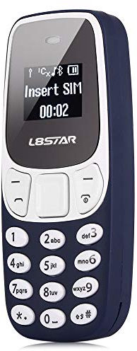 Valmoni Sport Mini Teléfono Móvil el más pequeño del Mundo con Doble SIM y Cambiador de Voz L8STAR Diminuto Enano (Negro)