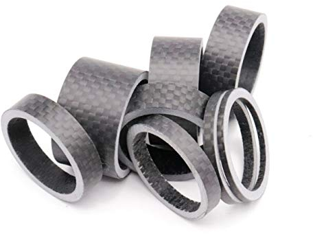 Ahead Vorbau Spacer 28,6mm Distanzscheiben Set1 1/8 2/3/5/8/10/12/15/20 mm Karbon Matt Glossy neu (Matt)