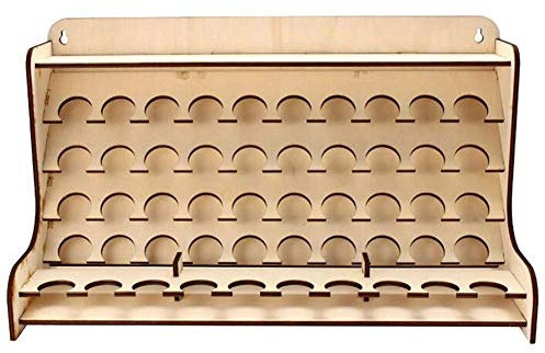 Supporto modulare per vasetti di vernice, in legno, per amanti della pittura, strumenti per pittura acrilica, espositore per pennelli da pittura e da tatuaggio, organizer per cosmetici