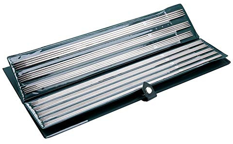 44pcs Double Pointed Straight Knitting Needles Stricknadelset aus Edelstahl in mehreren Größen Langer Pullover Stricknadeln DIY Handcraft Sweater Crochet (36cm)