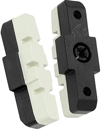 P4B | 2 Stück Hydraulik Power Pads für Magura in Weiss/Schwarz - 50 mm | Geräuscharme Bremsbeläge für Magura Felgenbremse