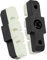 P4B | 2 Stück Hydraulik Power Pads für Magura in Weiss/Schwarz - 50 mm | Geräuscharme Bremsbeläge für Magura Felgenbremse