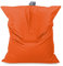 HAPPERS Sitzsack XXL Kunstleder Indoor Orange mit Füllung für den Innenbereich. Riesiges Kissen, vielseitig, kann als Ersatz für das Sofa oder auch das Bett verwendet, Big Puff