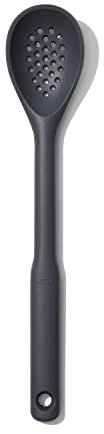 OXO Good Grips Écumoire – Cuillère en silicone pour la cuisine - Taille Unique, 34 cm - Gris anthracite