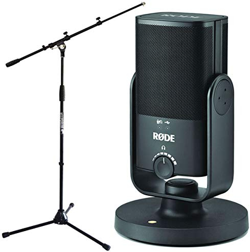 Rode NT-USB MINI USB-Studio-Kondensatormikrofon + keepdurm Mikrofonständer