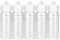 DIY-24H Messskala Leerflasche Liquidflasche 30ml 60ml 120ml Flaschen PET Liquid Spender easy-squeez (5x 120ml)