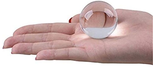 FENCHUN Fotografie Kristallglas Ball Requisiten Ausrüstung Fengshui Kristall für Rückwärtsbild Fotografieren Tisch Wohnkultur Geomancer (Size : 3CM)