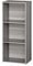 Iris Ohyama, Möbel, 3 Regalböden zur Aufbewahrung im Büro, Bibliothek, Stabil, Großes Fassungsvermögen, Multifunktional, Stabil, Schlafzimmer, Wohnzimmer - Office Basic Rack CX-3FN - Graue Eiche