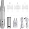 Poysuper Tattoo Permanent Make up Maschine Pen Stift Drahtlose Set Mit 15 Stück Nadeln Microblading Versorgung für Augenbrauen Lippen Eyeliner (Silber) A951