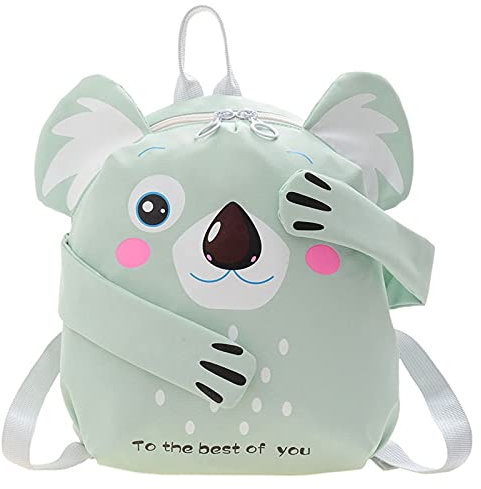 Kinder Kawaii Rucksack Lustiges Tier mit frecher magnetischen Händen Kinder Schultasche Jungen Mädchen Outdoor-Aktivitäten Nylon-Tasche 29cm (Color : Koala)