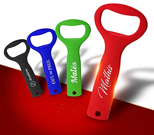 Décapsuleur LAGER En Aluminium Personnalisable - Ouvre bouteille personnalisé (Lager - Rouge)