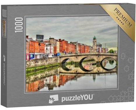 puzzleYOU: Puzzle 1000 Teile „Blick auf die Mellows Bridge in Dublin, Irland“ – aus der Puzzle-Kollektion Dublin, Europäische Städte