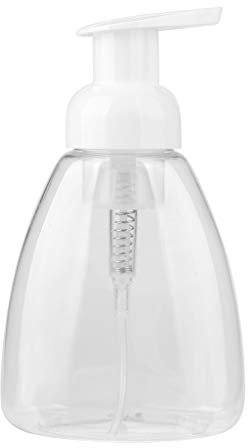 2 Botella paquete de plástico transparente espumador de la bomba mini Tamaño de viaje Botellas dispensador de jabón que hace espuma de jabón Dispensador de jabón líquido en la cocina del cuarto de bañ