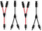GENORTH 6 mm² Solarkabel Y Verteiler, 2 Paar Solarpanel Y Stecker Solar 10AWG 1Y2 MMF und FFM,PV Y kabel für Solaranlage Photovoltaik (Rot + Schwarz)
