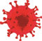 U24 Aufkleber Virus rot 10 x 10 cm Autoaufkleber Sticker