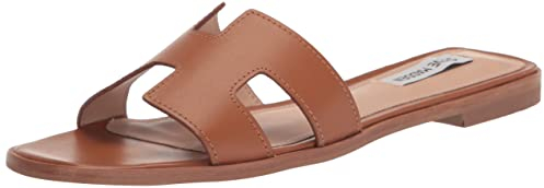 Steve Madden Damen Hadyn Sandale, Cognac Leder, 40 EU