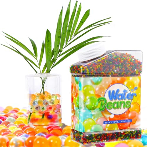 TUZHE Wasserperlen 50.000 STK Bunte Water Beads, Wasser Perlen Wasserkugeln für Pflanzen Aquaperlen Ungiftig und Biologisch Abbaubar, Gelkugeln für Blumen und Pflanzen