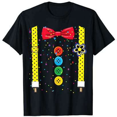 Clown Karneval Kostüm Clownskostüm Clowns Fasching Konfetti T-Shirt