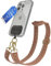 EAZY CASE - Handykette Universal zum Umhängen kompatibel mit jedem Handy Kette mit Hülle kombinierbar Handykordel mit Karabiner für Handyhülle Handyband zum Umhängen Bunt Boho Kordel Orange Grün Gold