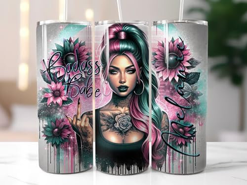 Lolleby´s Kindertraumland TUMBLER Thermobecher BABE - PERSONALISIERT - 3-wandig, hält Getränke kalt und heiß, 590 ml, Edelstahl
