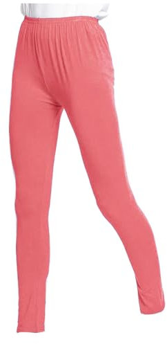 Charmoni - Leggings Donna - Pantaloni Sportivi - Jegging Elastico in Vita - Viscosa elastan - Yoga Opaco - Morbido Comodo, rosa antico, 46