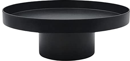 Rundes Tablett für den Haushalt, für Thanksgiving, Weihnachten, Heim-Desktop-Dekoration, groß, schwarz