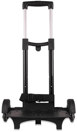 Colourbook Trolley - Carrello Porta Zaino Scuola Pieghevole (Nero)
