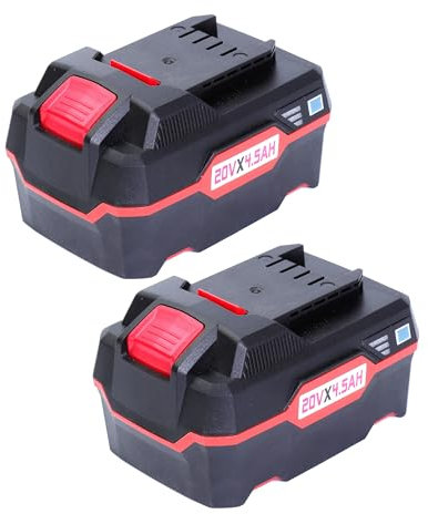 HHiMXPO Pack di 2 batterie Li-ION di ricambio 20V 4.5Ah compatibili con Parkside 20V gli strumenti wireless e il caricatore PLG 20