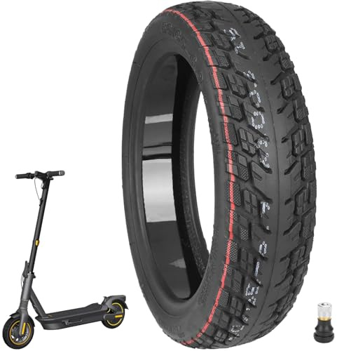 VOLOHAS 60/65-6,9 Tubeless Reifen für Ninebot Max G2 G2D G2E G65 F3 F3 Pro Elektroroller Hinten Verschleißfester Vakuumreifen Ersatzräder Selbst Reparierbar 10'' Offroad Reifen Pannensicher (1 Stück)