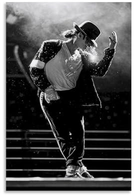 nuomesc Michael Jackson Art Poster Poster Dekorative Malerei Leinwand Wandkunst Wohnzimmer Poster Schlafzimmer Malerei 16x24inch(40x60cm)