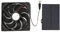 Ventilateur Solaire, Kit de Ventilateur de Panneau Solaire Extérieur 12 V 3 W, Petit Ventilateur Solaire, Serre Solaire avec Panneau Solaire et Ventilateur pour de Nombreuses
