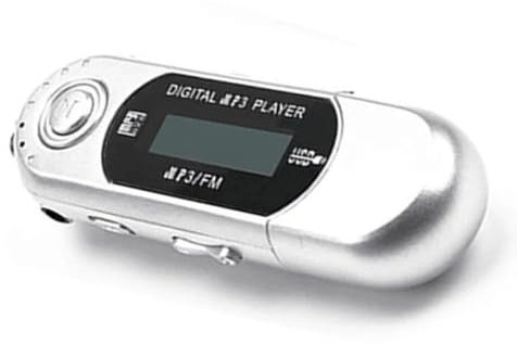 Kznifmk Mini Lecteur MP3 USB 2.0, Petite Clé USB, Lecteur de Musique LCD Multilingue avec Prise Audio 3,5 Mm, Arrêt Automatique, Installation Facile (A)