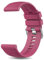 YLK 20mm Bracelet de Montre en Silicone, Souple Bracelet de Replacement en Dégagement Rapide avec Boucle en Même Couleur Homme Femme, Vin Rouge