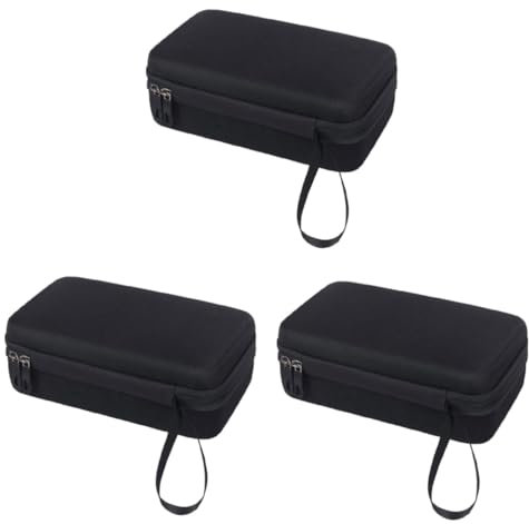 Zerodeko 3 Pezzi Custodia per caricabatterie Caricatore custodia esterna cavo Accessori elettronici Organizer Borsa custodia organizer per cavi da viaggio borse per cavi poliestere Nero