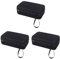 Zerodeko 3 Pezzi Custodia per caricabatterie Caricatore custodia esterna cavo Accessori elettronici Organizer Borsa custodia organizer per cavi da viaggio borse per cavi poliestere Nero