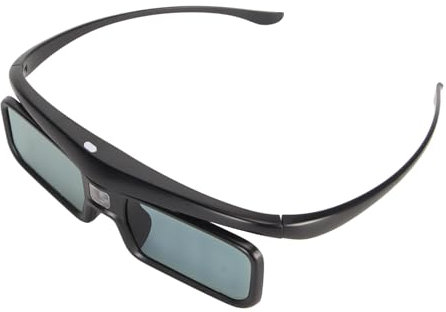Lunettes 3D, Lunettes de Cinéma 3D Rechargeables à Obturateur Actif avec Câbles USB, Projecteur TV 3D, Lunettes 3D pour LTV 2500 3000 Pro 3500 Pro