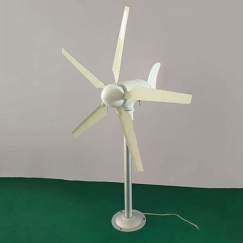 GUHPZA Modelo De Aerogenerador De 5 Aspas De 20 W, Microaerogenerador Horizontal, Generador Trifásico Sin Escobillas con Imán Permanente, Molino De Viento DIY para Ext